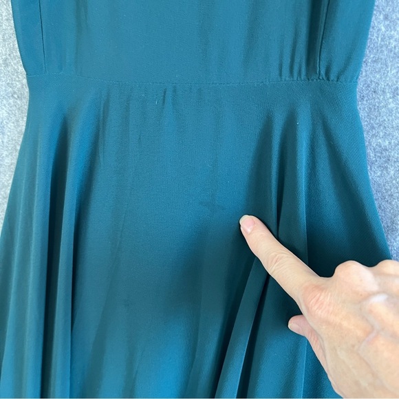 LULUS Mythical Kind of Love Maxi Dress Dark Emerald Green Size Medium FLAW - Picture 7 of 7